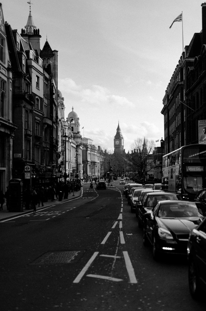 london, the big ben from trafalgar square