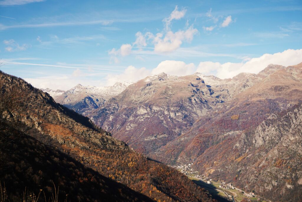 Panorama sulla Val Grande di Lanzo dal Santuario di Santa Cristina