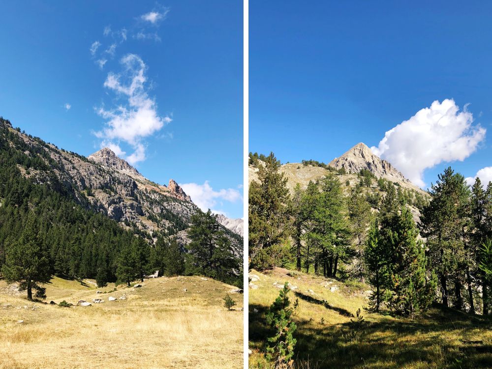 La Guglia Rossa vista dal Colle della Scala