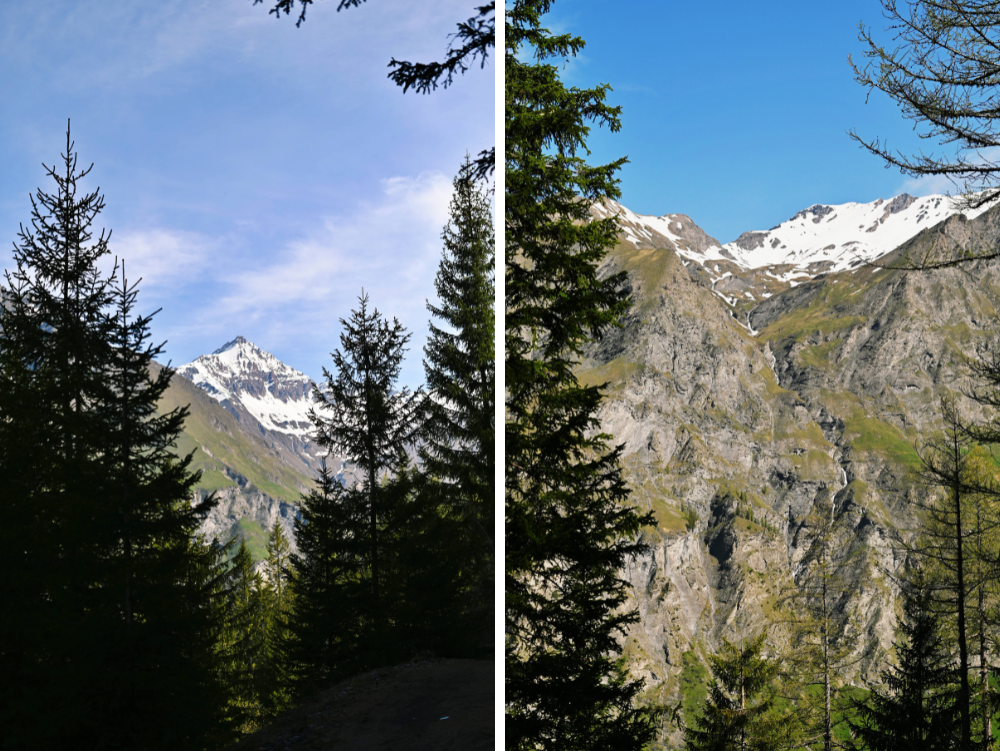Panorama sulle montagne dalla Decauville di Bardonecchia