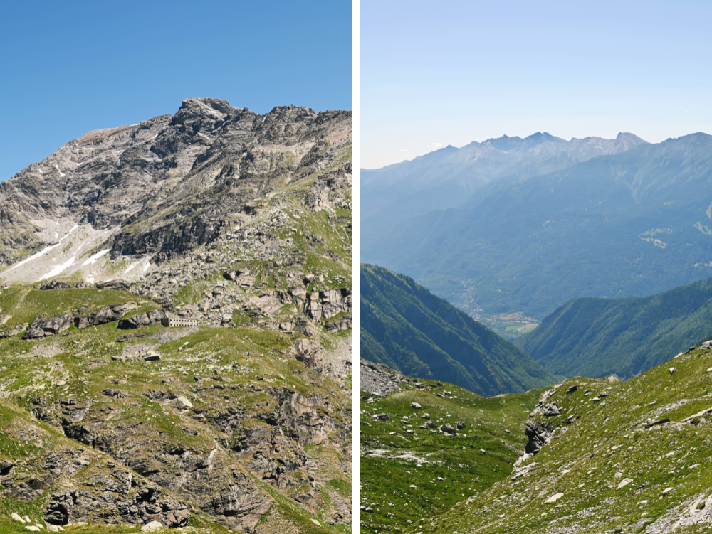 Escursione al Rifugio Vaccarone: panorama dopo il Col Clapier