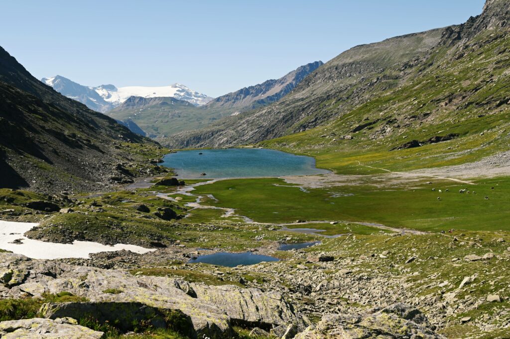 Il Lac de Savine visto dal bivacco Clapier