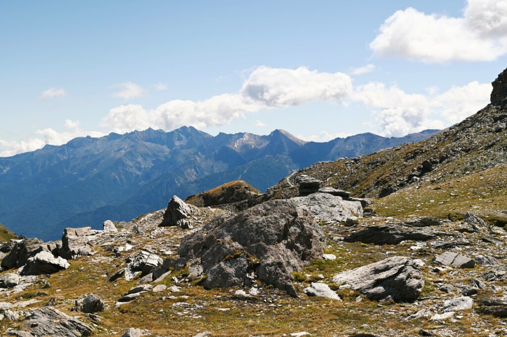 Il gruppo dell'Orsiera-Rocciavrè visto dal rifugio Avanzà