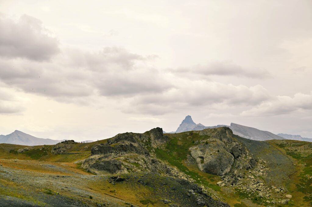 Panorama sulle montagne francesi dal Colletto Verde