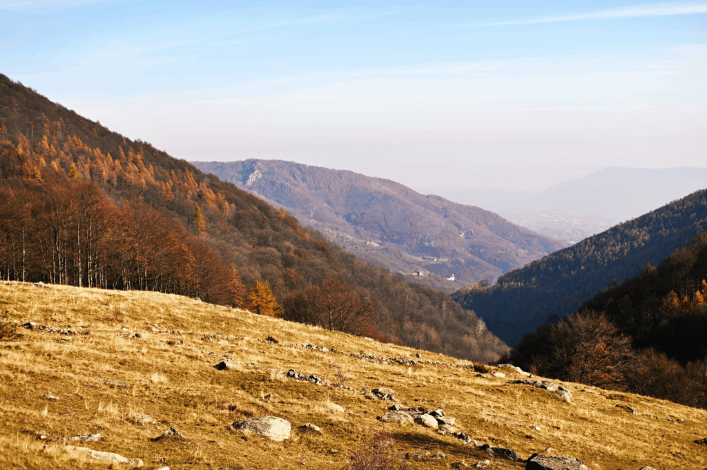Pian Goraj, veduta verso Giaveno