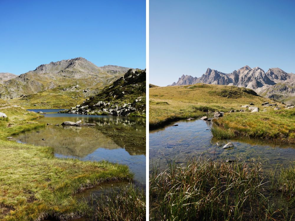 Lago alpino nella Haute Vallée de la Clarée